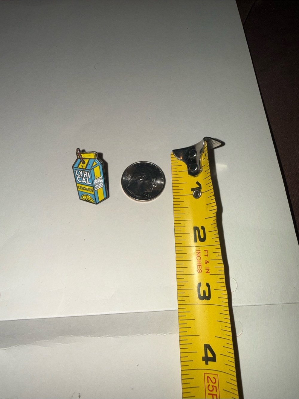 Lyrical Lemonade Enamel Pin - Yellow & Blue Drink Carton